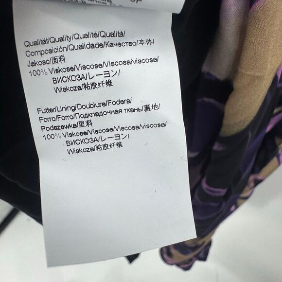 Boss Floral Tied-Waist Demaia Wrap Midi Dress Long Sleeve V Neck Size 4 NWOT - Picture 11 of 12